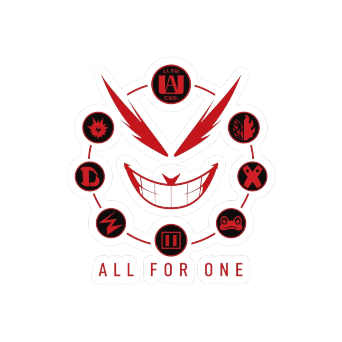 My Hero Academia "All for One" Sticker - Official Stickers merchandise