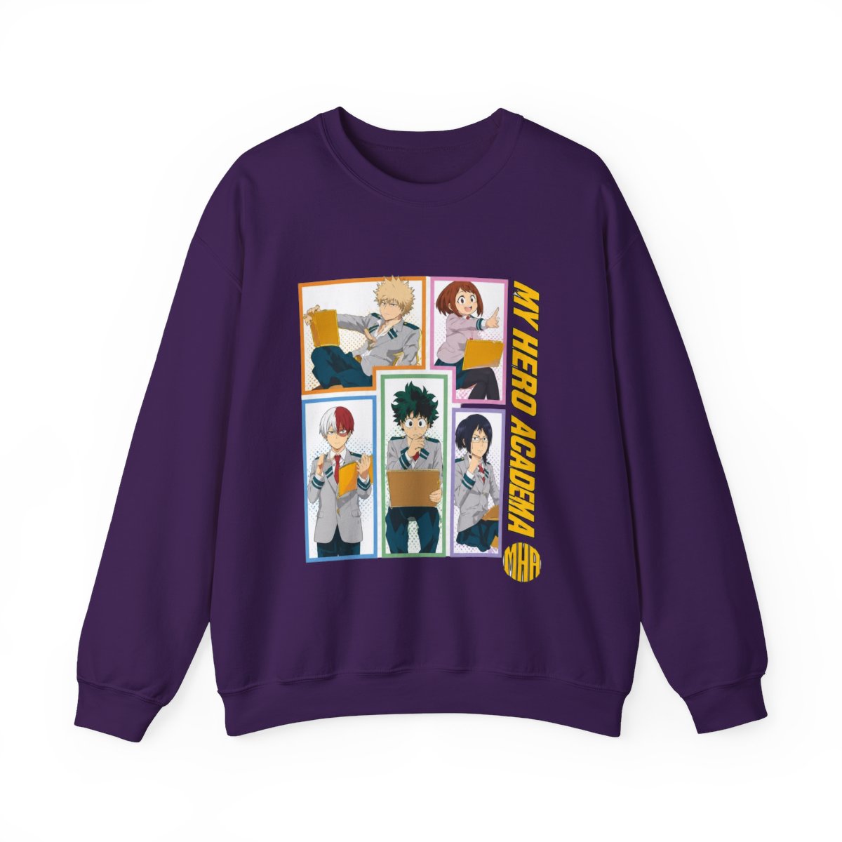 My Hero Academia Students Grid T-Shirts - alternate angle 3, merchandise