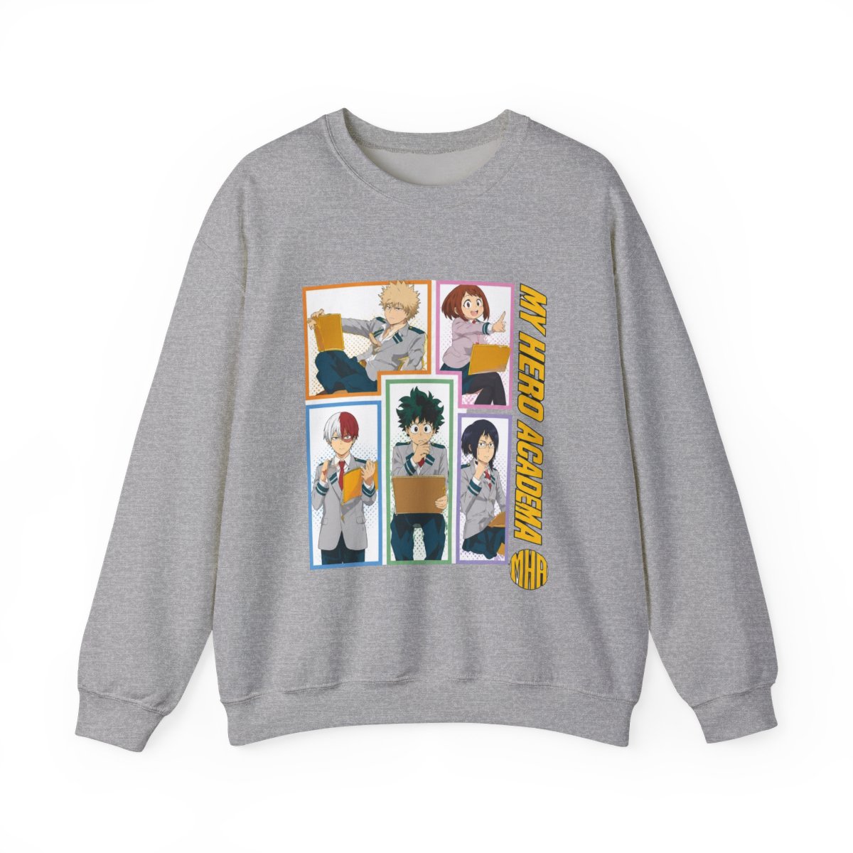 My Hero Academia Students Grid T-Shirts - alternate angle 4, merchandise