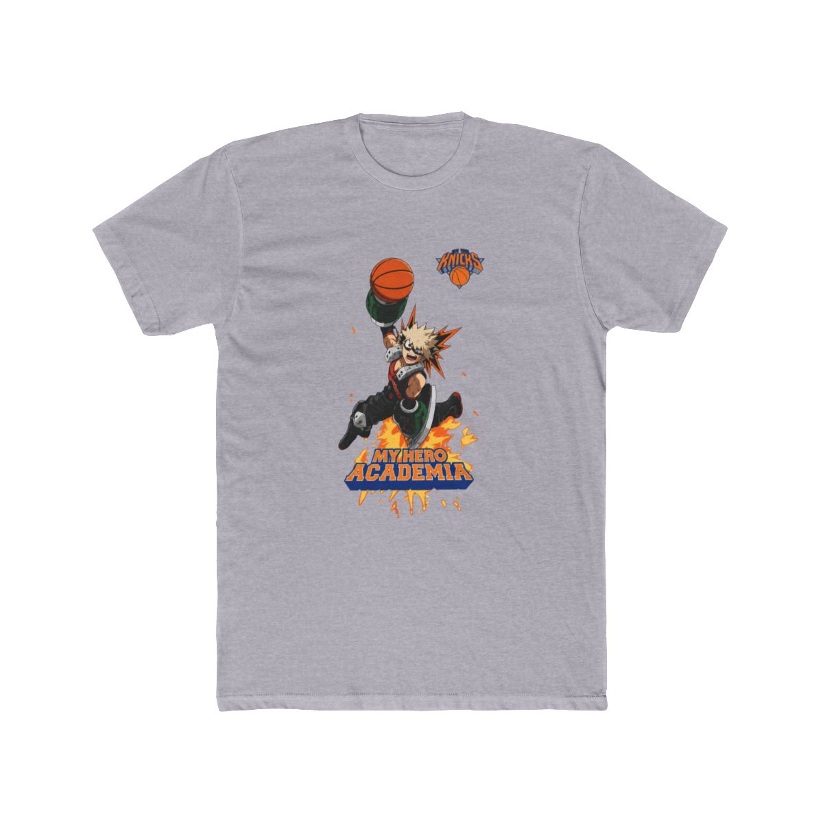 Hyperfly NBA x My Hero Academia Bakugo New York Knicks T Shirt - alternate angle 3, merchandise