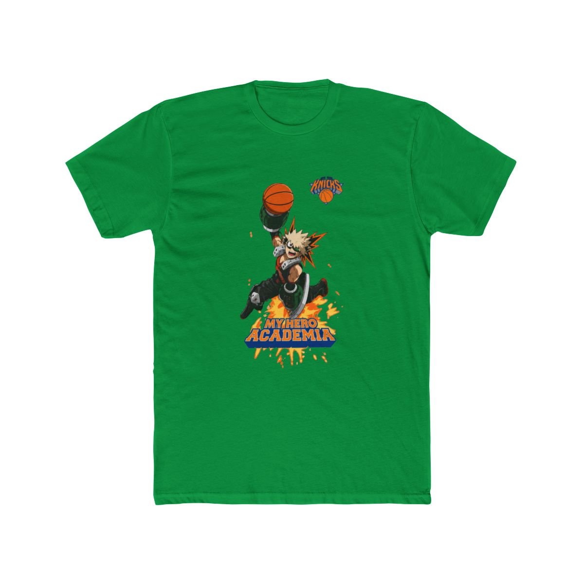 Hyperfly NBA x My Hero Academia Bakugo New York Knicks T Shirt - alternate angle 5, merchandise
