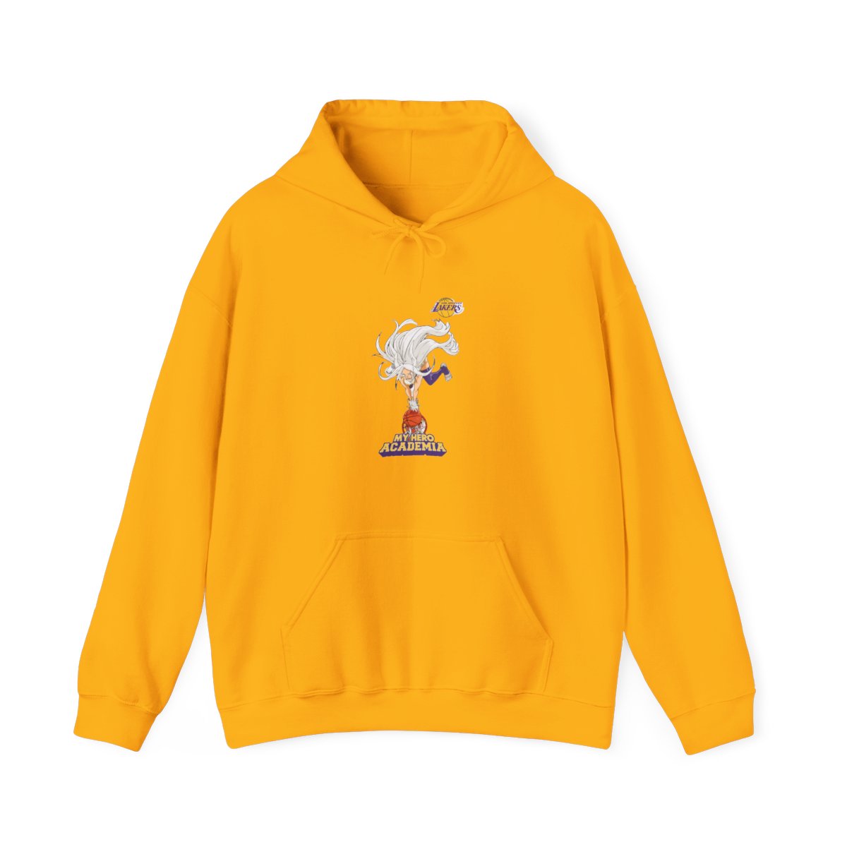 Hyperfly NBA x My Hero Academia Mirko Los Angeles Lakers Hoodie - alternate angle 2, merchandise